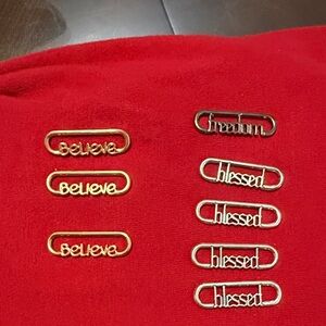 Pandora Rose and Silver Inspirational Charms